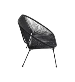 Ławka ACAPULCO 121 cm mono czarna