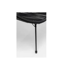Ławka ACAPULCO 121 cm mono czarna