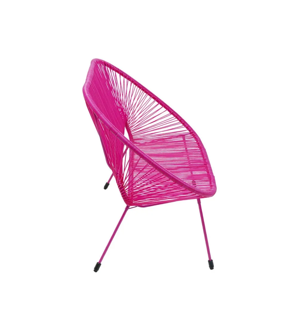 Ławka ACAPULCO 121 cm mono różowy