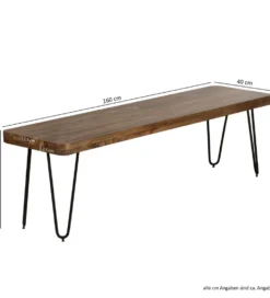 Ławka BAGLI 160 cm drewno sheesham