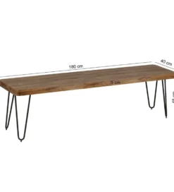 Ławka BAGLI 180 cm drewno sheesham