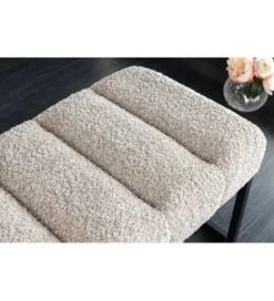 Ławka Baltic 110 cm Bouclé szampański beż
