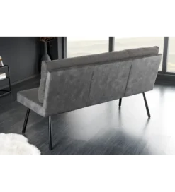 Ławka BIG GEORGE 160 cm welwet antracyt