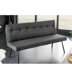 Ławka BIG GEORGE 160 cm welwet antracyt