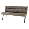 Ławka BIG GEORGE 160 cm welwet taupe brązowy