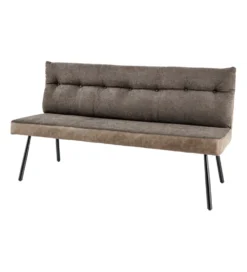 Ławka BIG GEORGE 160 cm welwet taupe brązowy