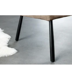 Ławka BIG GEORGE 160 cm welwet taupe brązowy