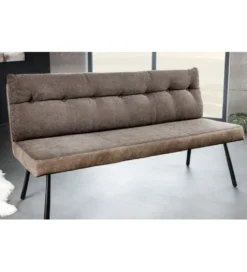 Ławka BIG GEORGE 160 cm welwet taupe brązowy