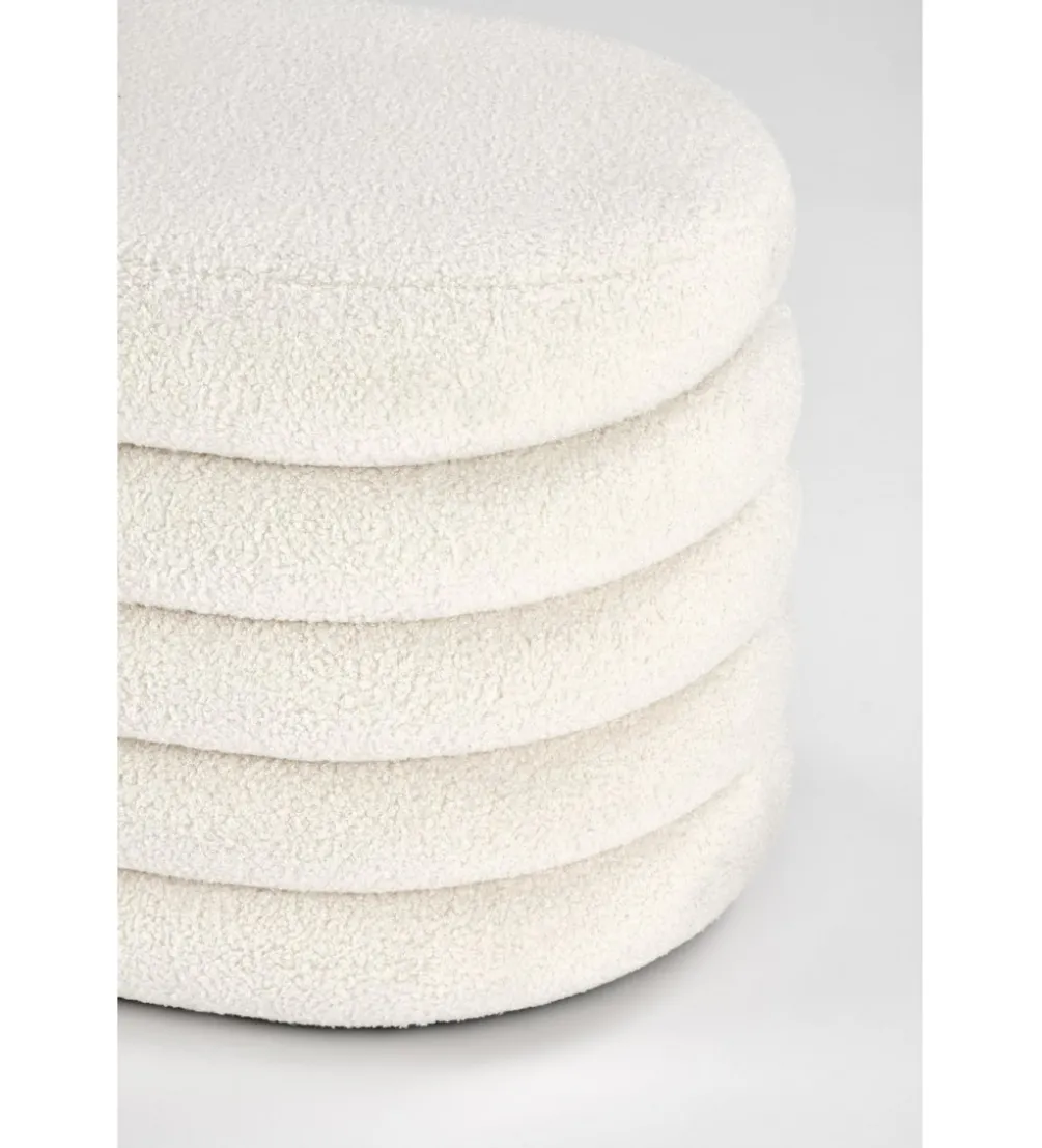 Ławka BLISS 105 cm bouclé kremowe z pojemnikiem