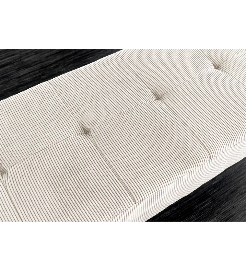 Ławka BOUTIQUE 100 cm beżowy sztruks