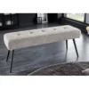 Ławka BOUTIQUE 100 cm tkanina bouclé szampański greige