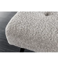 Ławka BOUTIQUE 100 cm tkanina bouclé szampański greige