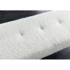 Ławka BOUTIQUE 100 cm tkanina bouclé biała