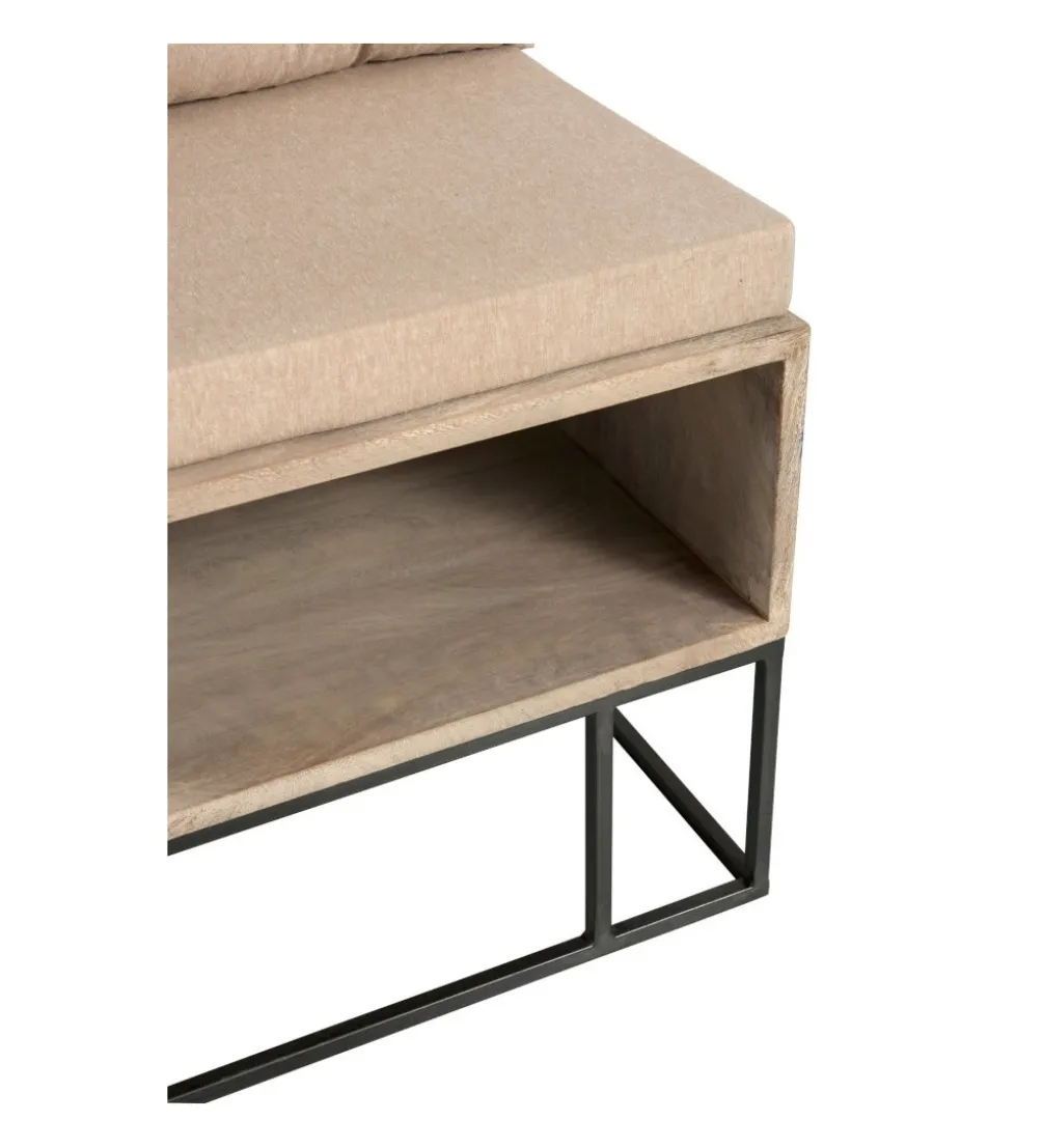 Ławka ENTRY WAY 100 cm drewno mango