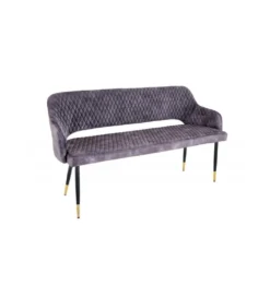 Ławka ETIENNE Paris 162 cm ciemnoszara