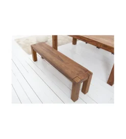 Ławka FINICE Makassar 160 cm drewno Sheesham