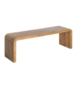 Ławka GALT 147 cm drewno mango naturalna