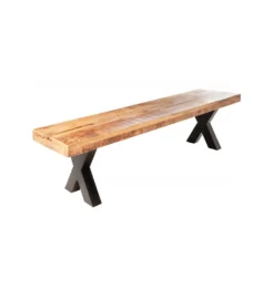 Ławka Iron Craft X 160 cm drewno Mango