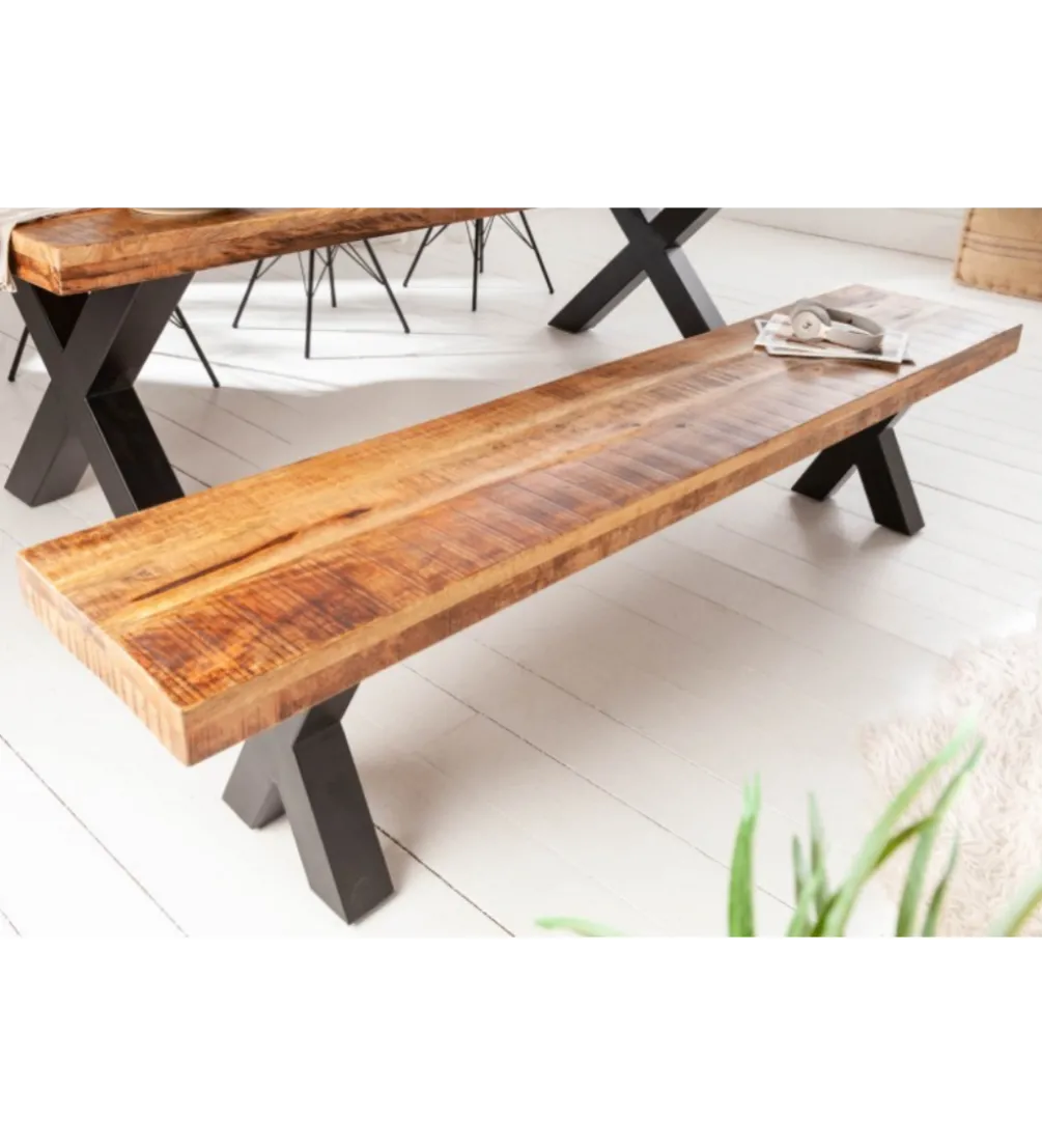 Ławka Iron Craft X 200 cm Mango