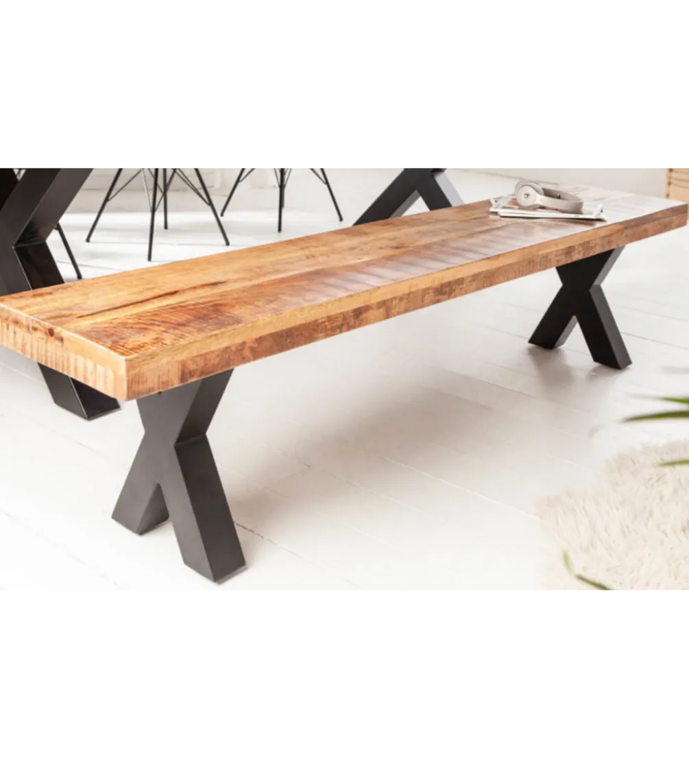 Ławka Iron Craft X 200 cm Mango
