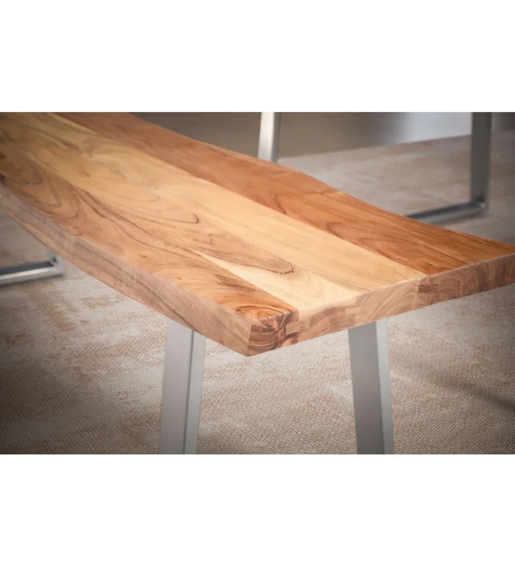 Ławka KORNEL 140 cm drewno akacja