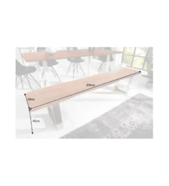 Ławka Mammut 200 cm akacja w kolorze miodu