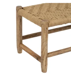 Ławka NEBERNLI 92 cm drewno mango naturalna