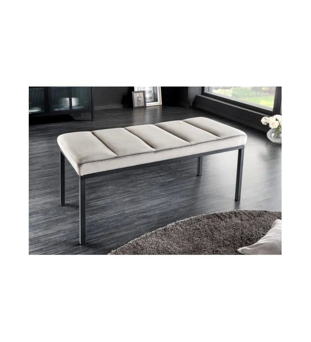 Ławka OLIWIA II 80 cm jasnoszara