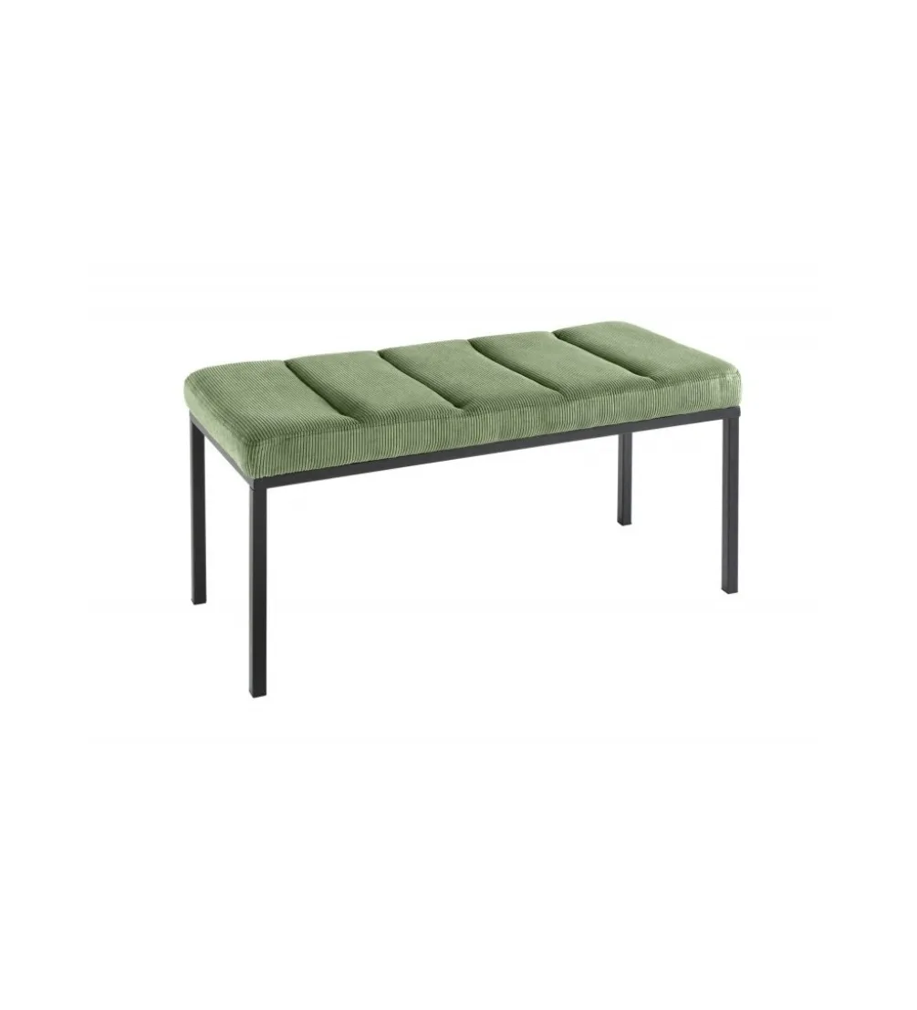 Ławka OLIWIA II 80 cm sztruks zielona