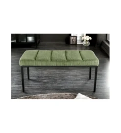 Ławka OLIWIA II 80 cm sztruks zielona