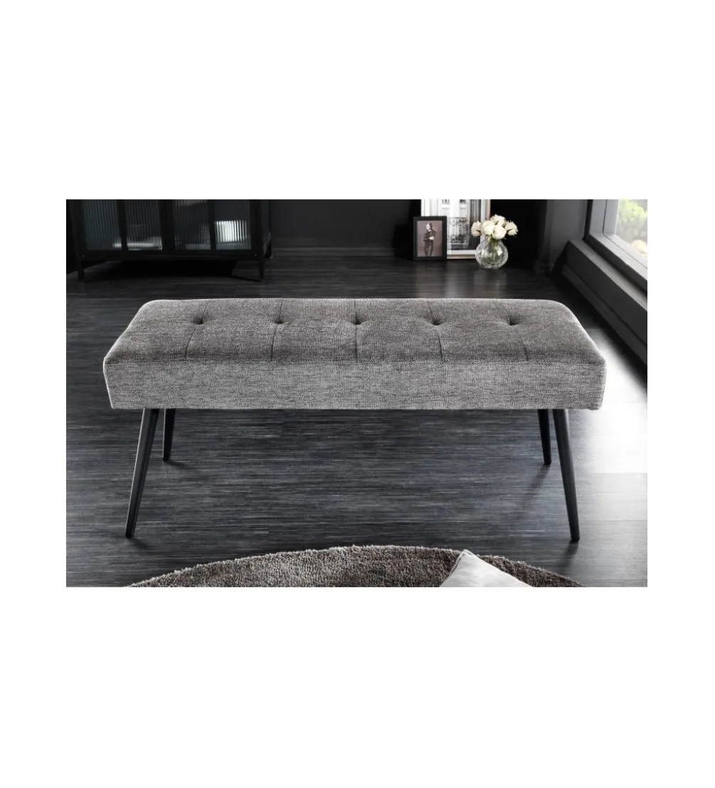 Ławka OLIWIA III 100 cm szara