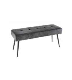 Ławka OLIWIA III 100 cm szturks ciemnoszara