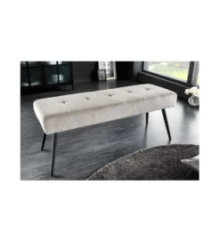 Ławka OLIWIA III 100 cm szturks jasnoszara