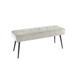 Ławka OLIWIA III 100 cm szturks jasnoszara