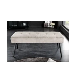 Ławka OLIWIA III 100 cm szturks jasnoszara