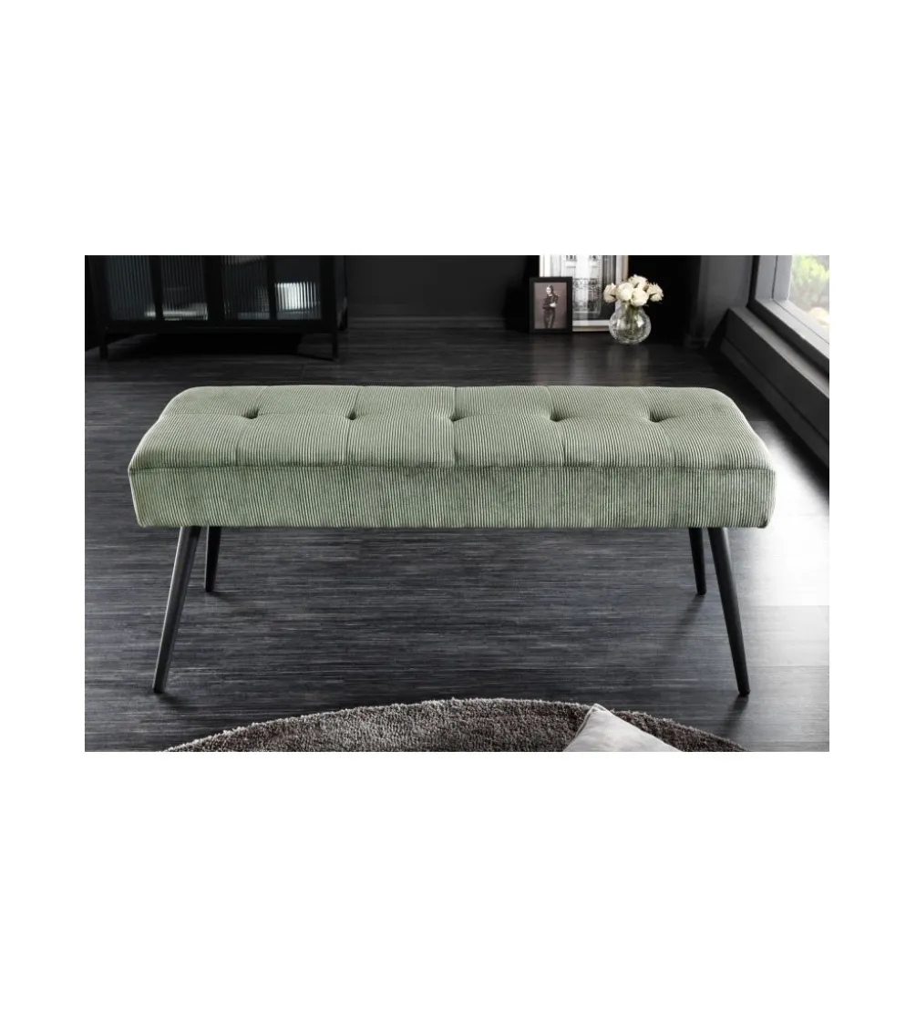 Ławka OLIWIA III 100 cm szturks zielona
