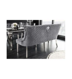 Ławka OXANA Modern Barock 164 cm Szara