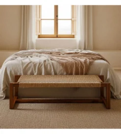Ławka PASMERI 138 cm drewno teak