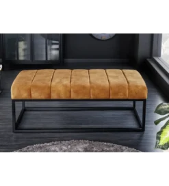Ławka PETIT BEAUTÉ 110 cm musztardowa