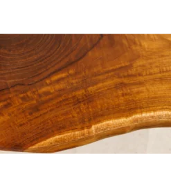Ławka ROOT 100 cm drewno teak naturalny brąz
