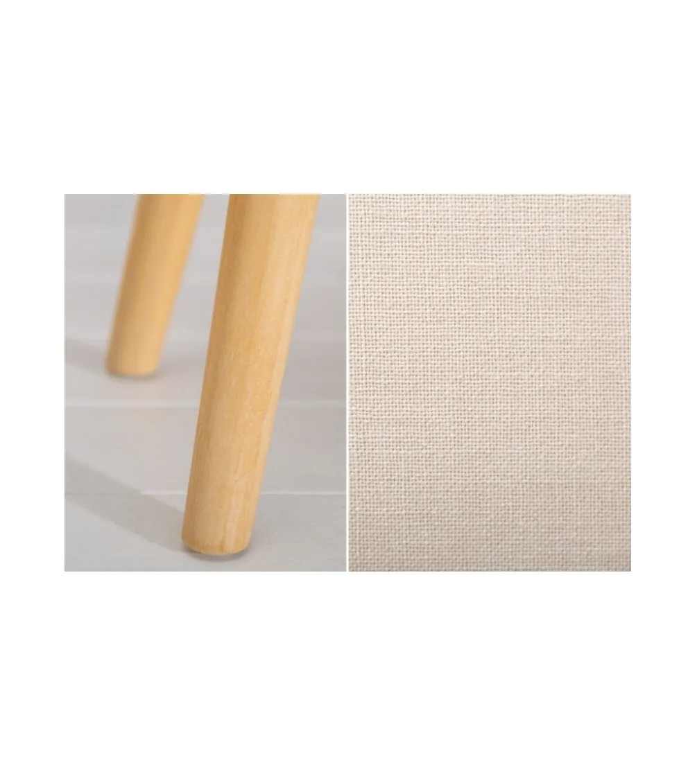 Ławka Scarlett 90 cm beżowa