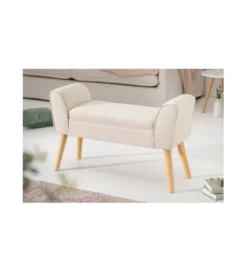 Ławka Scarlett 90 cm beżowa