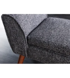 Ławka SCARLETT 90 cm tkanina bouclé antracyt