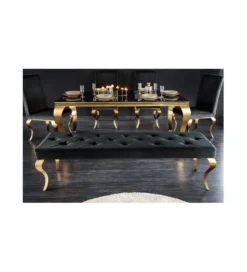 Ławka TRENTINO Modern Barock 172 cm czarna