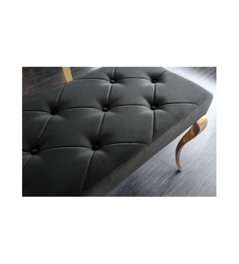 Ławka TRENTINO Modern Barock 172 cm czarna
