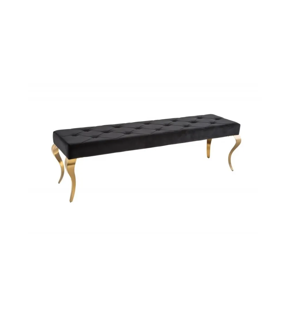 Ławka TRENTINO Modern Barock 172 cm czarna