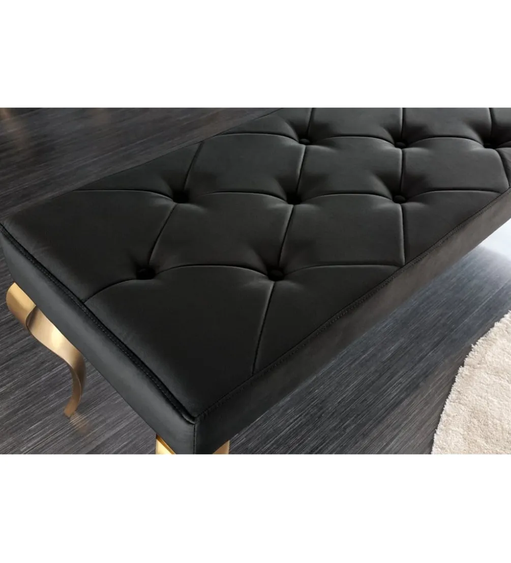 Ławka TRENTINO Modern Barock 172 cm czarna