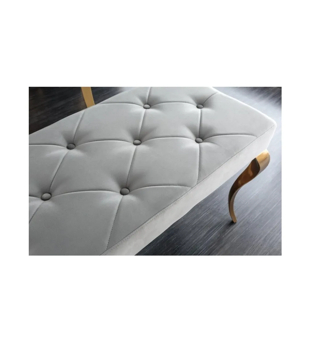 Ławka TRENTINO Modern Barock 172 cm szara