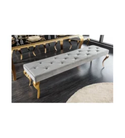 Ławka TRENTINO Modern Barock 172 cm szara