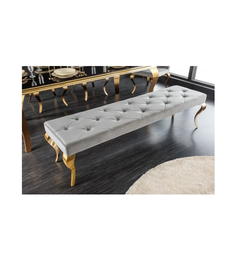 Ławka TRENTINO Modern Barock 172 cm szara